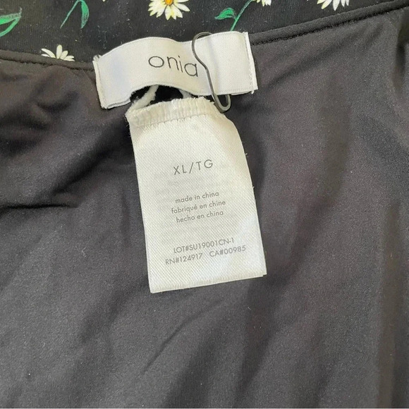 Onia × WeWoreWhat Solerno Daisy Tie Front Bikini Top Size XL - Picture 5 of 6